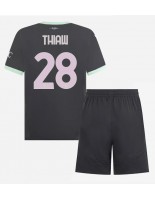 AC Milan Malick Thiaw #28 Kolmaspaita Lasten 2024-25 Lyhythihainen (+ shortsit)